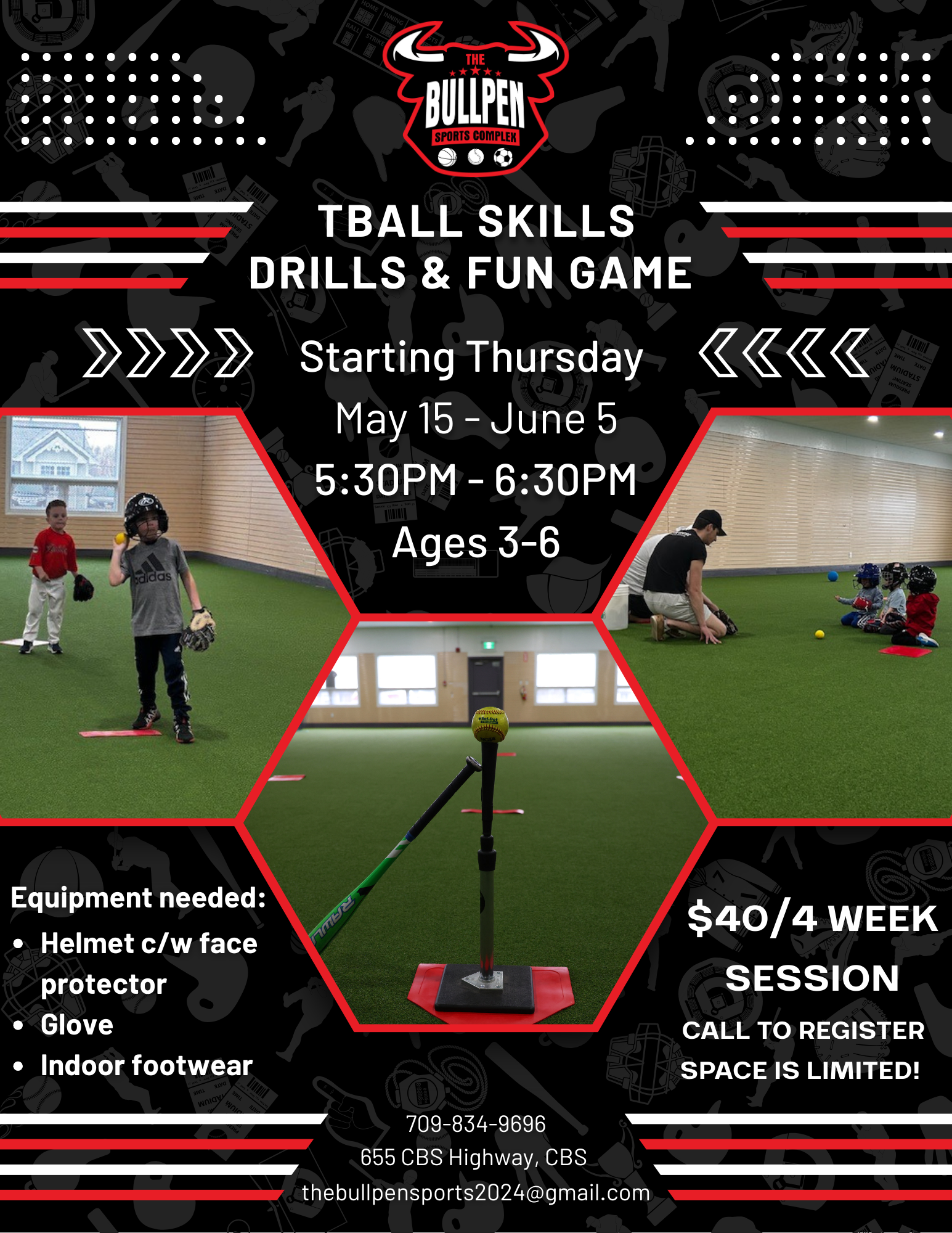 T-Ball Sessions ages 3-6